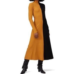 LIKE NEW Rosetta Getty Long Sleeve Zip Up Turtleneck Dress Size 6